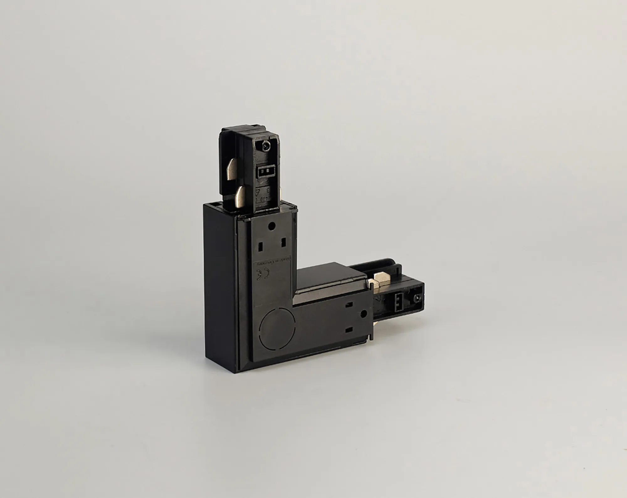 L Coupler With Feeding Option 3 Circuit Surface Mounted Track 555 1 1209 2  Eutrac 3 Circuit Surface-Black